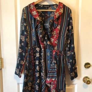 ASOS Parisian Floral/Striped Dress - NWT
